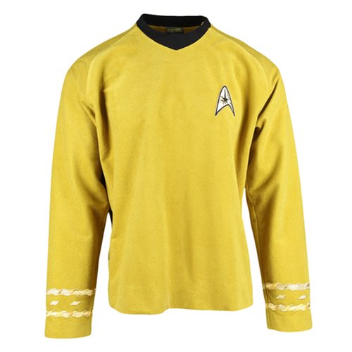 Star Trek the Original Series 50th Anniversary Command Gold Velour Line Tunic